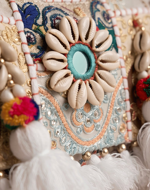 Cartera Indie Beige