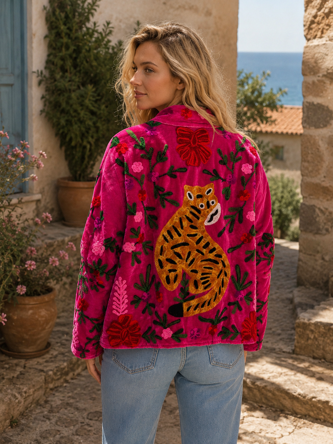 Chaqueta Leopard Pink