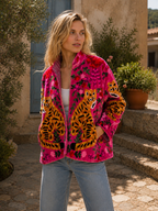 Chaqueta Leopard Pink