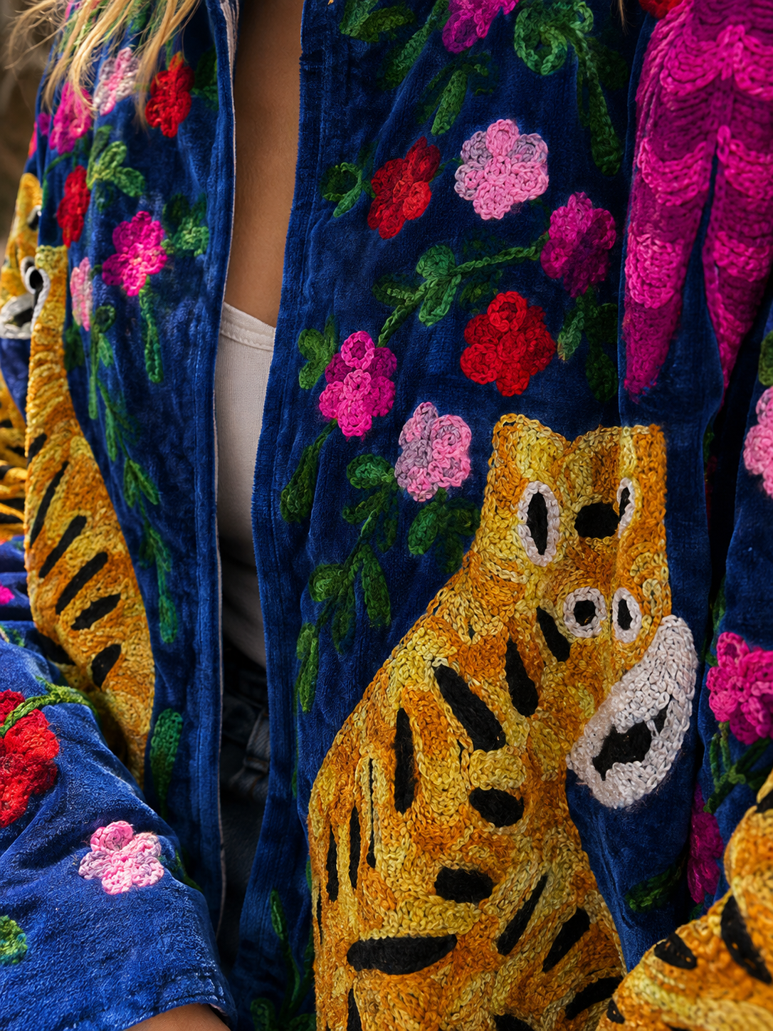 Chaqueta Leopard Blue