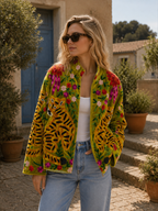 Chaqueta Leopard Green