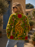 Chaqueta Leopard Green
