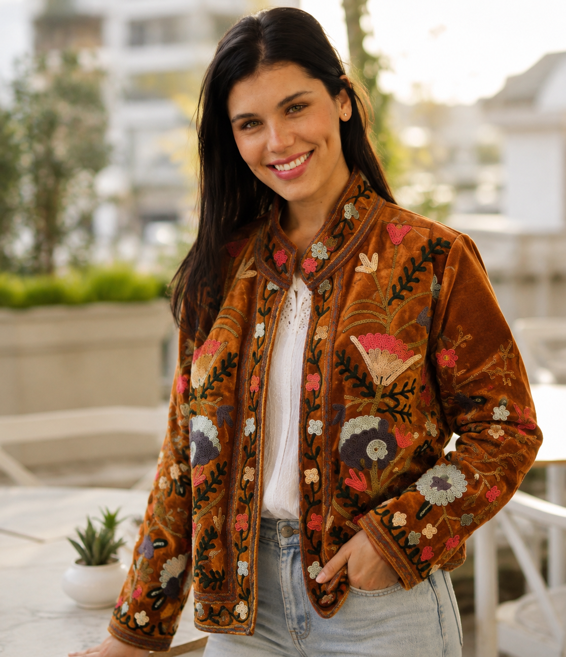 Chaqueta Camel